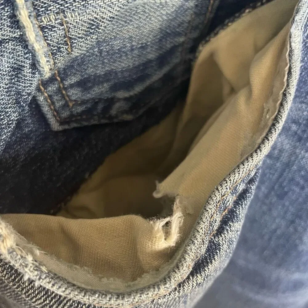 J Crew Bootcut Medium Wash Jeans Mens‎ 36x32 Read